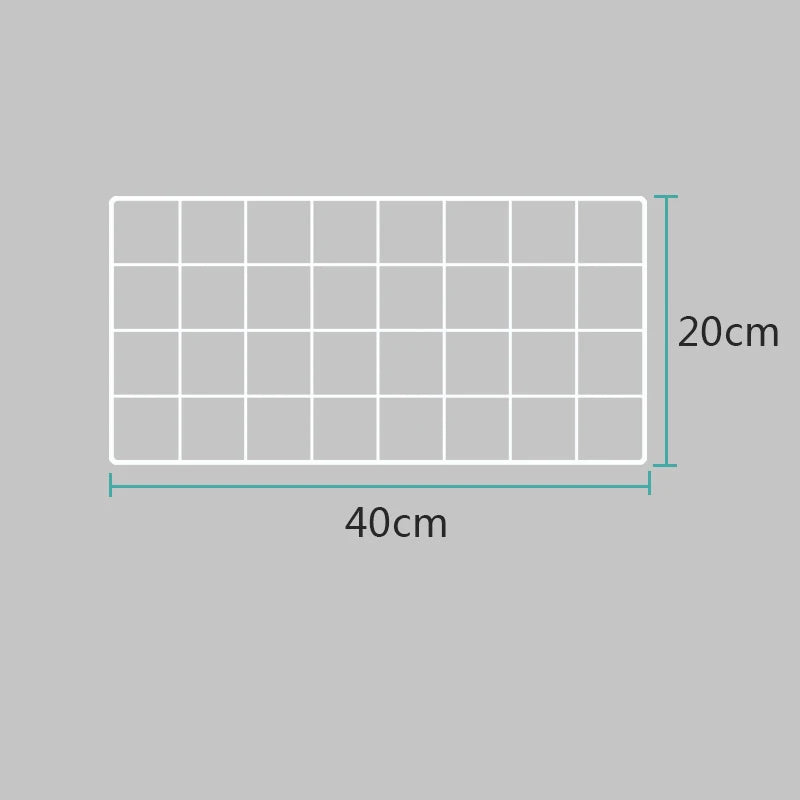 Rangement Mural - ClutterGrid™ - Grille Blanche