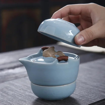 Théière Japonaise - TeapotSet™ - Bleu