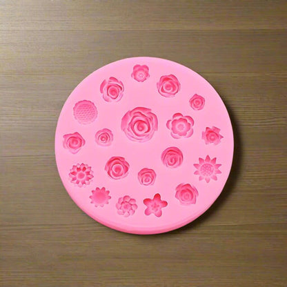Moule pour Chocolat - FlowersSiliconeMold - Rond
