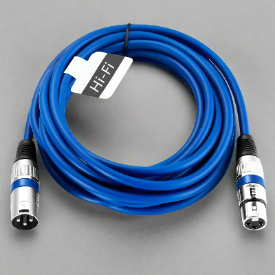 Cable XLR Male Femelle - MicrophoneExtensionCable™ - Bleu