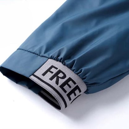 Coupe Vent Velo - WindbreakerCyclingJacket™ - Bleu Capuchon