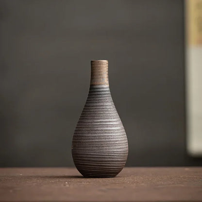Vase en Céramique - NeoAntiqueVase™ - Bouteille Strié