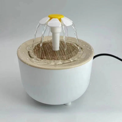 Fontaine à Eau Pour Chat - CatDrinker™ - Grain de bois blanc