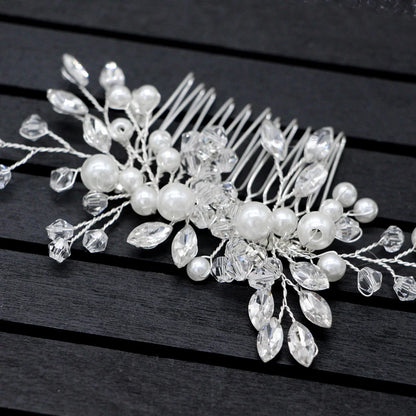 Peigne à cheveux mariage - JewelryHairCombs™ - Perles