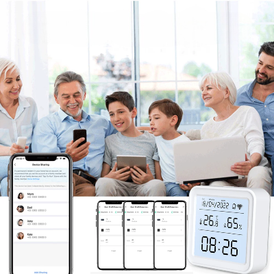 Thermomètre Connecté - HygroTrackPro™ - Blanc
