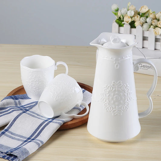 Service à Café - WhiteEmbossTea™