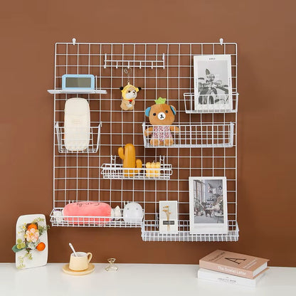 Rangement Mural - ClutterGrid™ - Grille Blanche