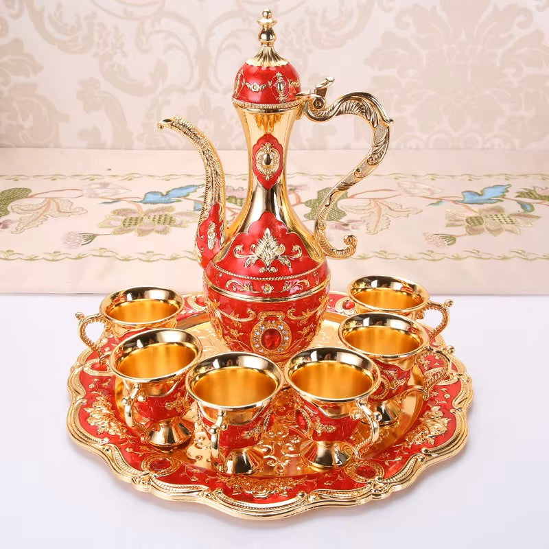 Cafetière Turque - VintageTurkCoffeeSet™ - Rouge & Doré