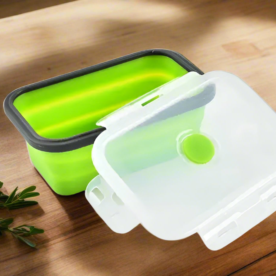 Boite de Conservation Alimentaire - CollapsibleSiliconeContainer™ - Vert