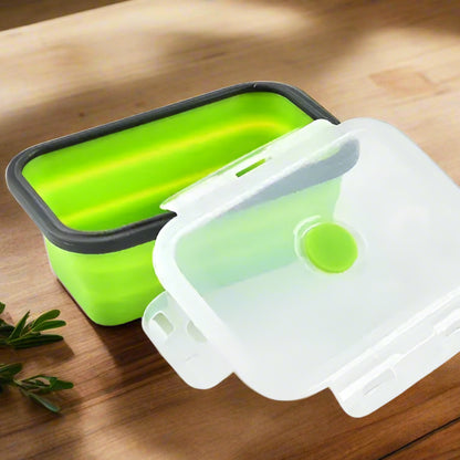 Boite de Conservation Alimentaire - CollapsibleSiliconeContainer™ - Vert