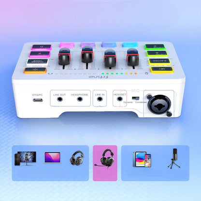 Carte Son - SoundMixerForStreaming™ - Blanc