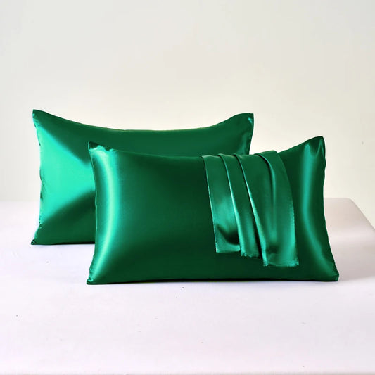 Taie d'Oreiller en Satin - SatinDreamPillow™ - Vert