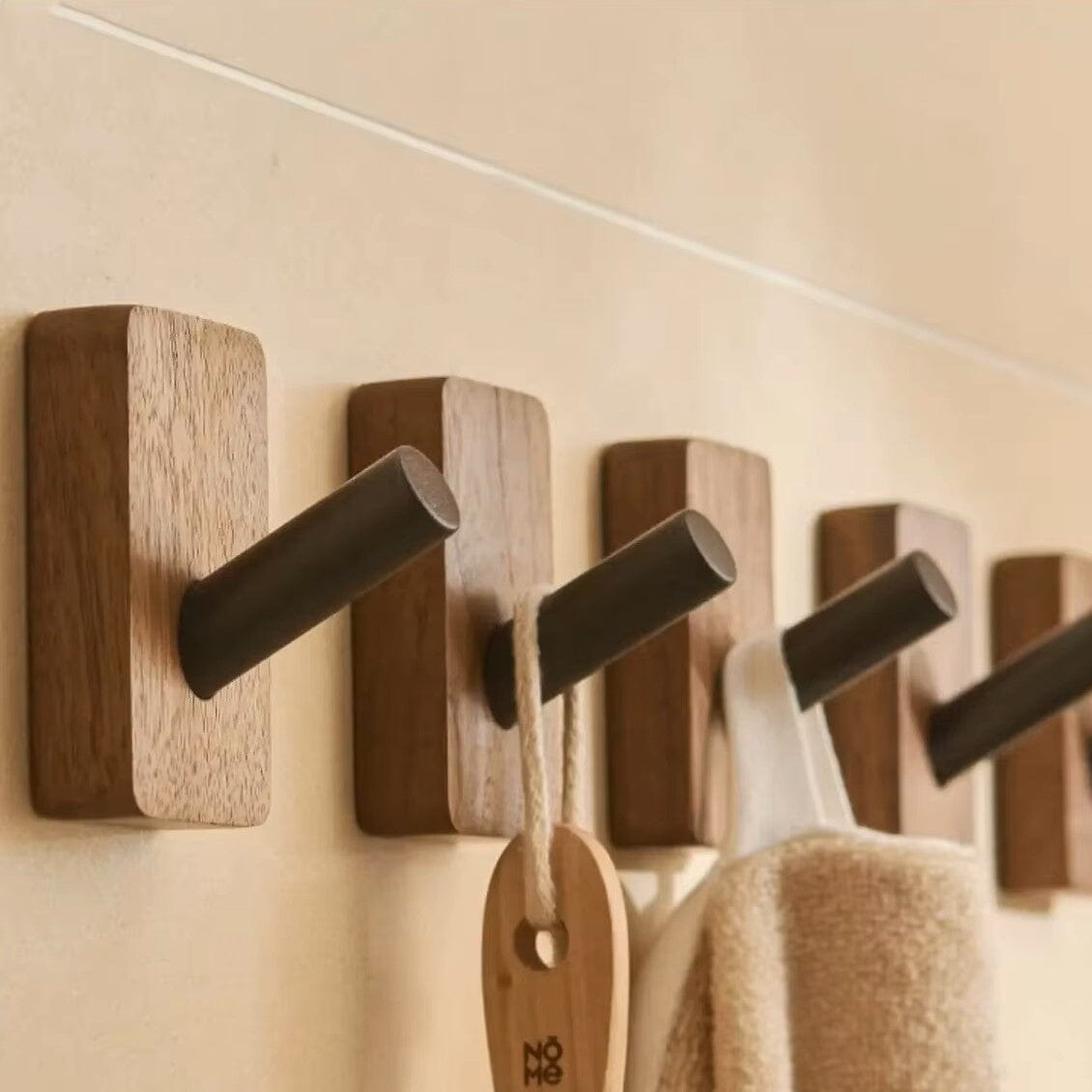 Crochet Mural - WoodHook™ - Rectangle Noir
