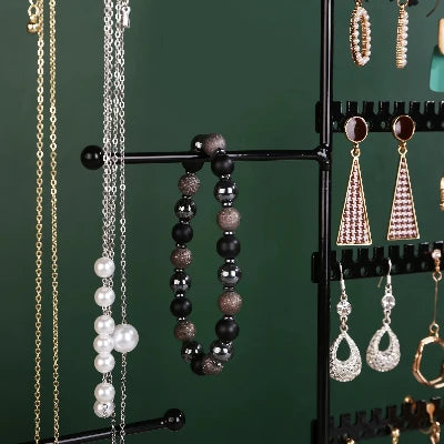 Présentoir à bijoux - NecklaceRingStorage™ - Noir