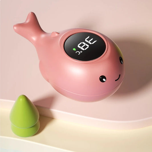 Thermomètre bain bébé - BabyBathTempMeter™ - Dauphin rose