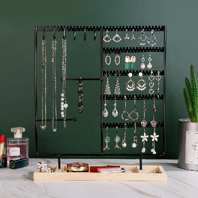 Présentoir à bijoux - NecklaceRingStorage™ - Noir