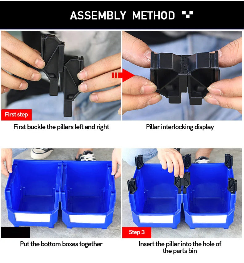 Bac de Rangement en Plastique - GarageBin™ - Jaune