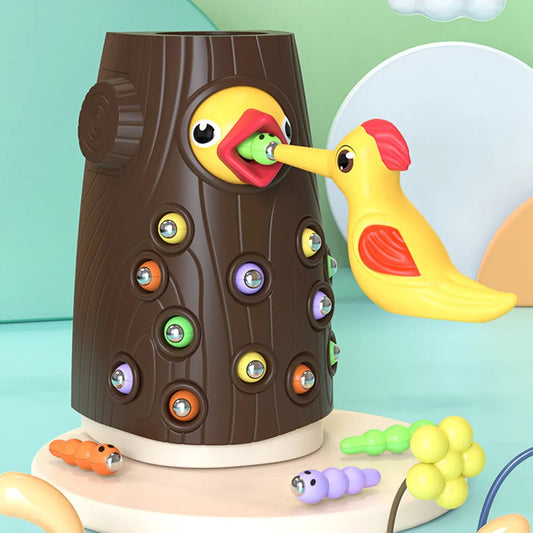 MontessoriBird™ - Jouet oiseau tronc Montessori