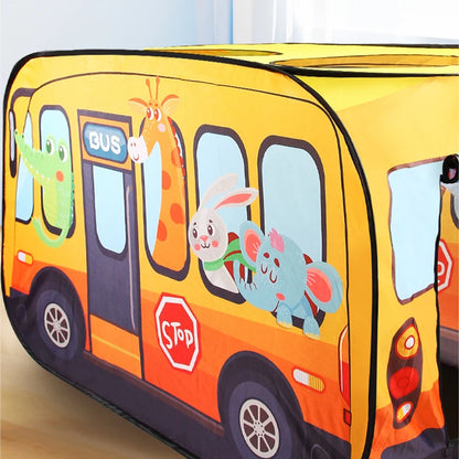 Tente de Jeu Enfant - TenteMagik™ - Bus D'école Jaune