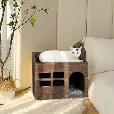 Niche pour Chat - Feline Hideaway™ - Marron