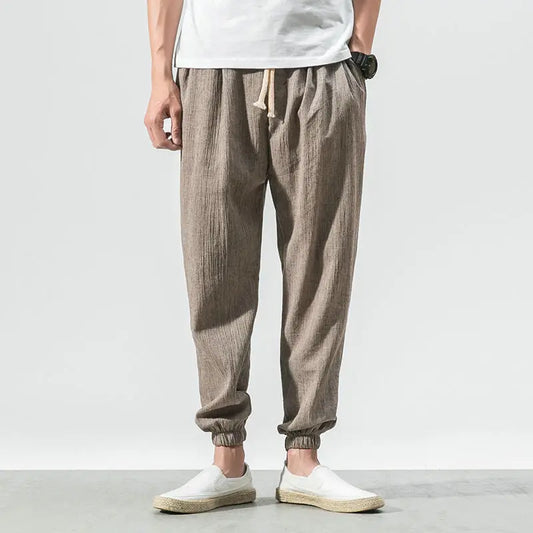 Pantalon en Lin Homme - ModestFlow™ - Gris