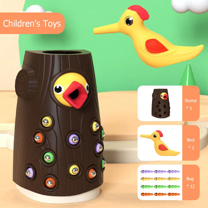 MontessoriBird™ - Jouet oiseau tronc Montessori