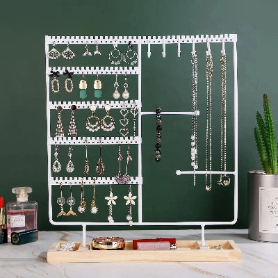 Présentoir à bijoux - NecklaceRingStorage™ - Blanc