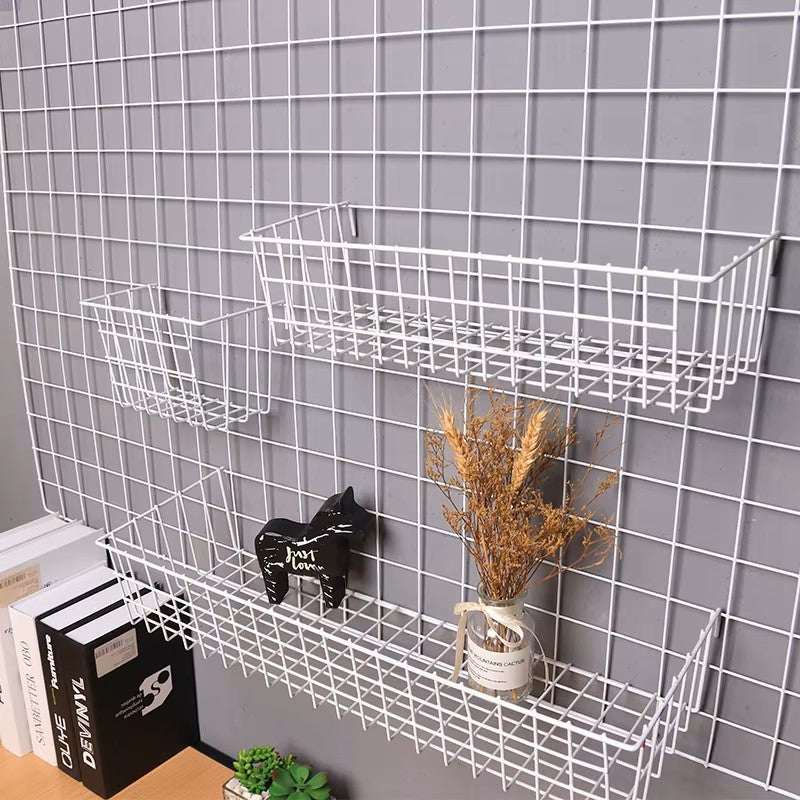 Rangement Mural - ClutterGrid™ - Grille Blanche