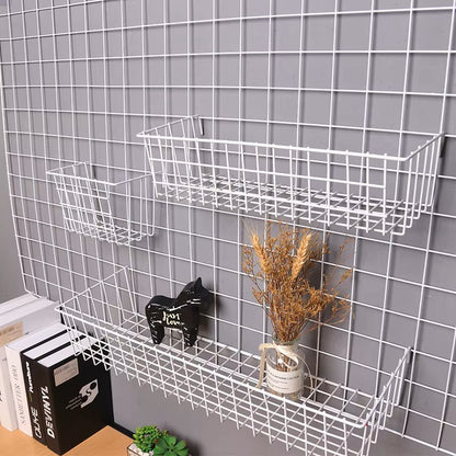 Rangement Mural - ClutterGrid™ - Grille Blanche