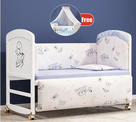 LIT POUR BEBE - WhiteWoodBabyCrib™