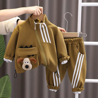 Ensemble Bébé Garçon - PuppyZip™ - Jaune Moutarde