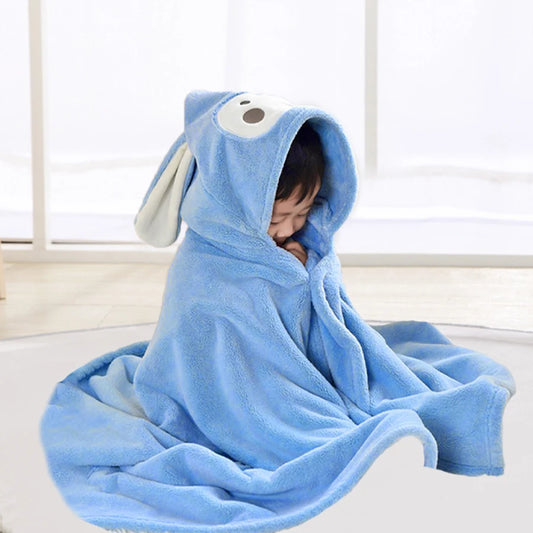 Serviette de bain bébé - Children'sBathTowel™ - Bleu