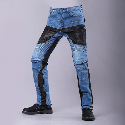 Pantalon de moto - MotorcycleMenPants™ - Bleu