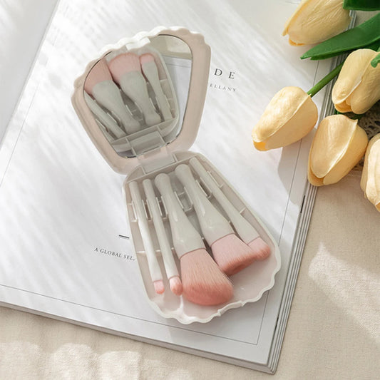 Kit Pinceaux Maquillage - MiniMakeupBrushSet™ - Blanc