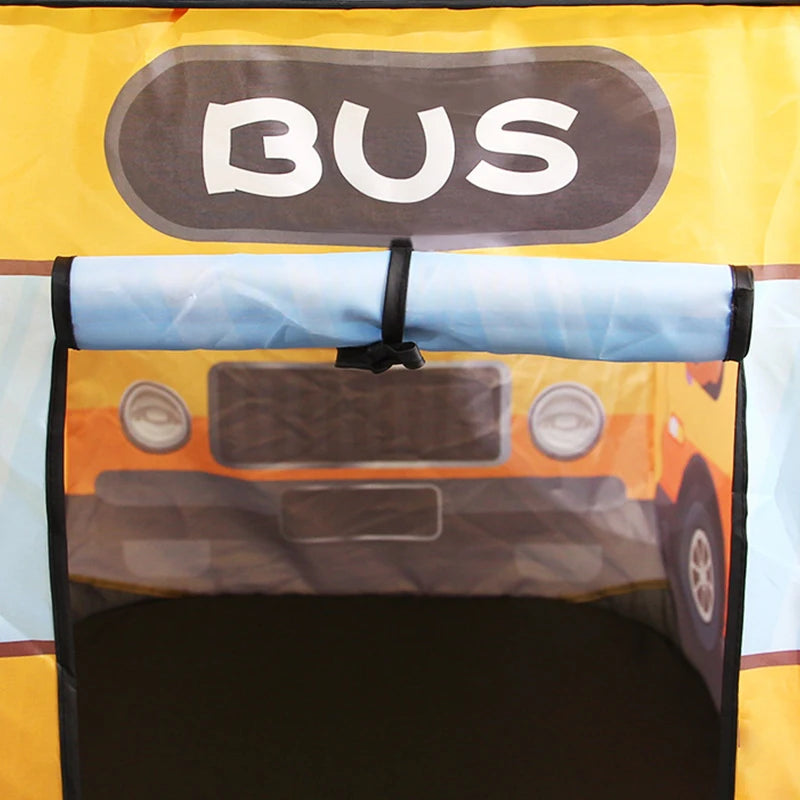 Tente de Jeu Enfant - TenteMagik™ - Bus D'école Jaune