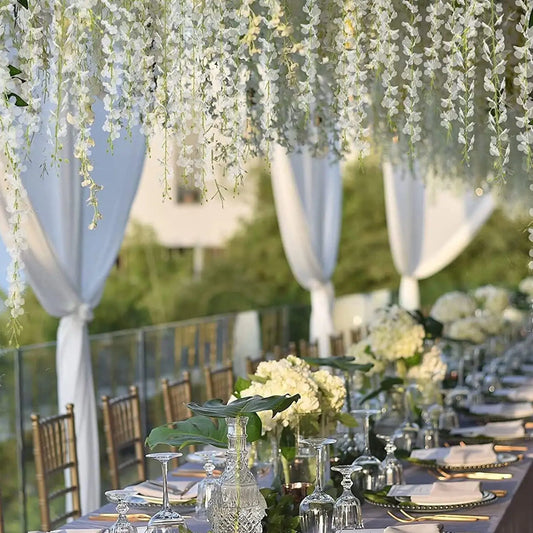 Guirlande Fleurs  - SilkBloom™ - Blanc