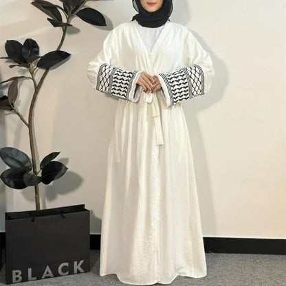 Abaya Femme - OpenFrontAbaya™ - Blanc
