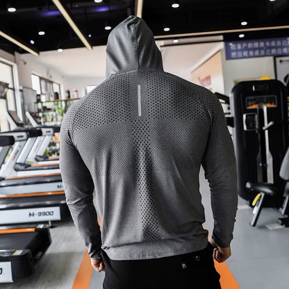 Sweat à Capuche Homme - PowerFit™ - Gris