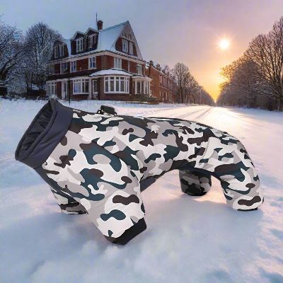 Doudoune pour Chien - WarmJacketDog™ - Camouflage Gris