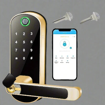 Serrure Connectée - SmartLockSecurity™ - Doré