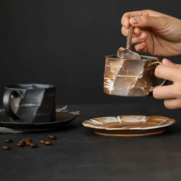 Tasse à Café en Grès - OrigamiStone™