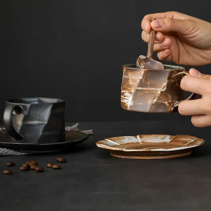 Tasse à Café en Grès - OrigamiStone™