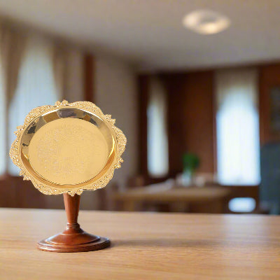Plateau Decoratif - EleganceDish™ - Doré