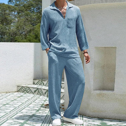 Tenue Été Homme - UrbanEaseSet™ - Bleu Cliel