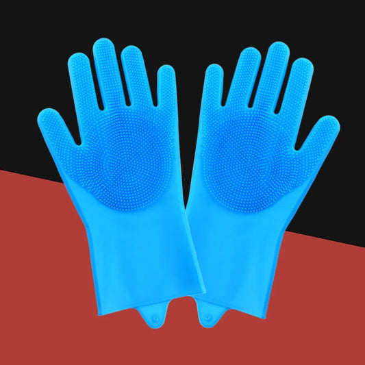 Gant de Toilettage - GroomGlove™ - Bleu