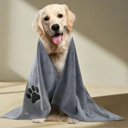 Serviette pour Chien - PawDry™ - Gris