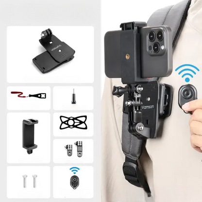 Clip de Sac à Dos - StrapMount360™ - Rectangulaire