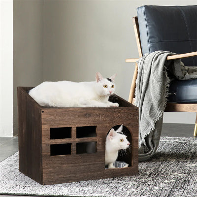 Niche pour Chat - Feline Hideaway™ - Marron