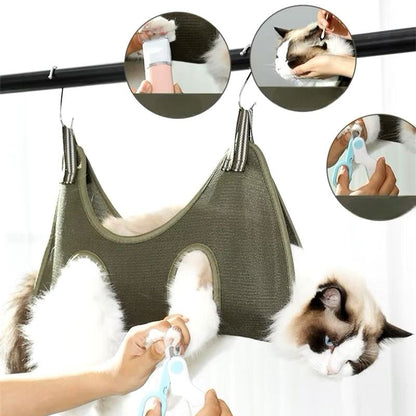 Toilettage Chat - GroomHamac™ - Vert