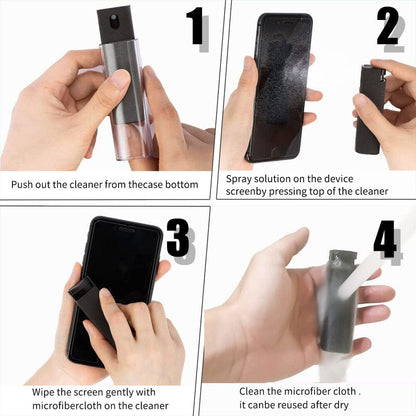 CleanPal™ - Spray & Microfiber Smatphone Cleaner